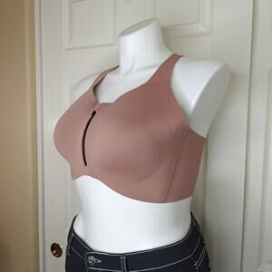 Knix Catalyst front zip sports bra sz 8 (fits 40D/40DD/40E/42D/42DD)